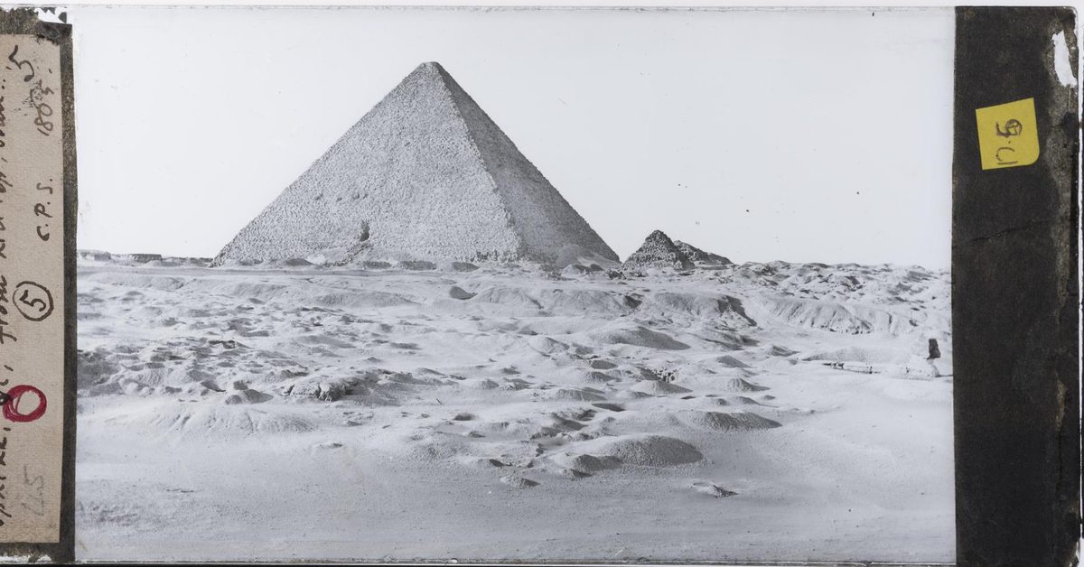 Casing stone from the Great Pyramid of Giza | National Museums