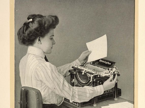 Peron Using Typewriter Typewriters, women, and the advancement of workplace equality ...